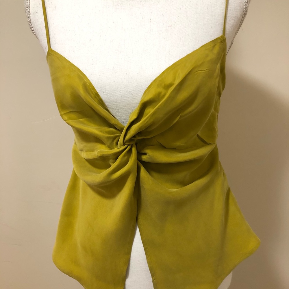 NWOT Capulet Thank Top cami Size XS Crop Yellow